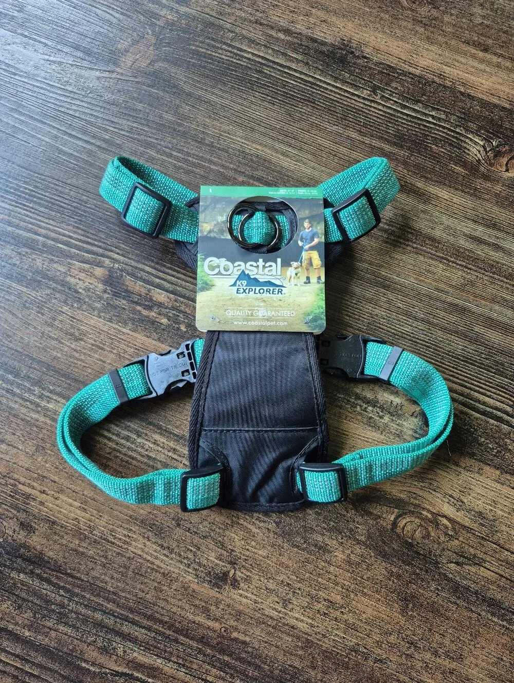Coastal K9 Explorer Large Dog Harness Turquoise